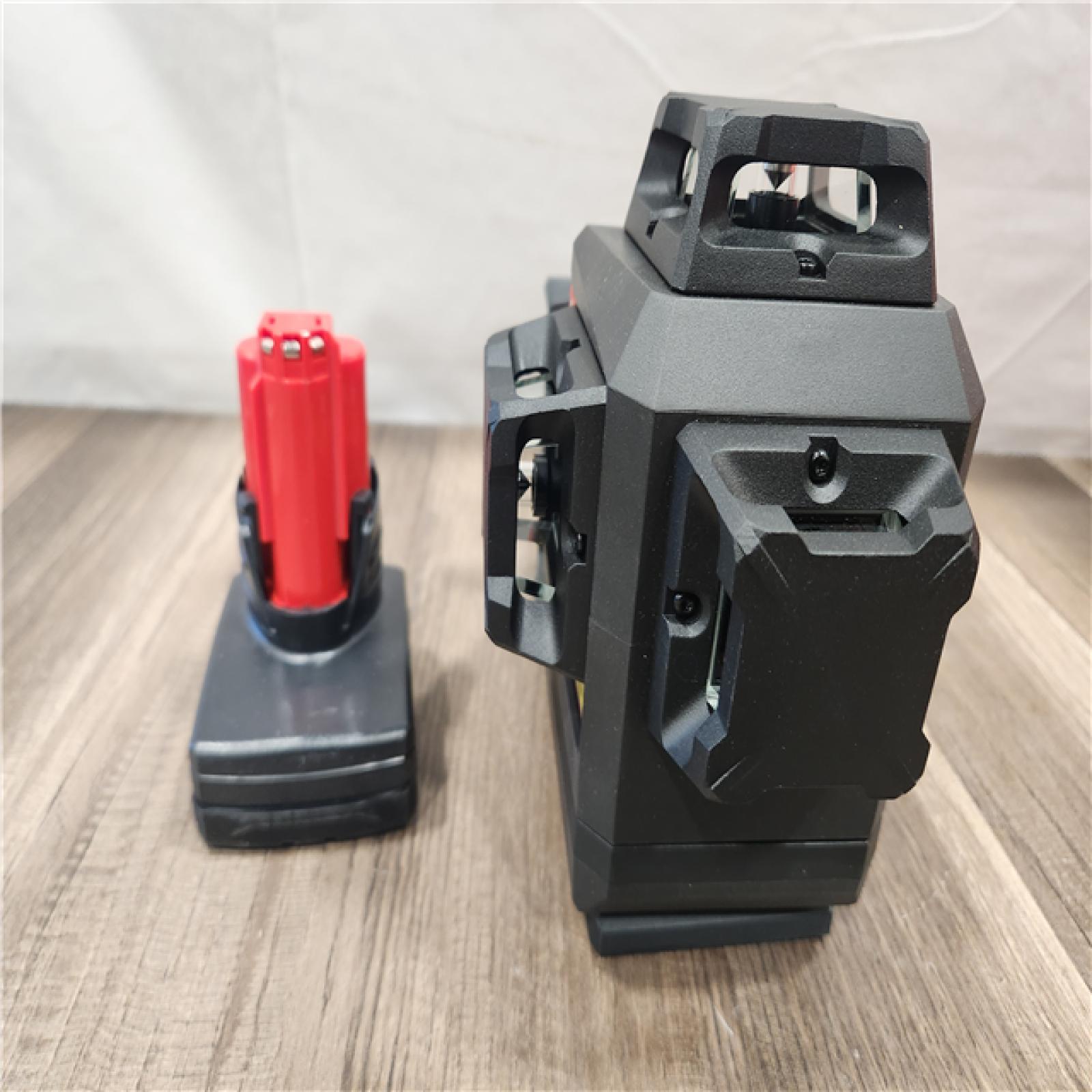 AS-IS- Milwaukee -M12 Green Beam Laser 360° 3-Plane Kit