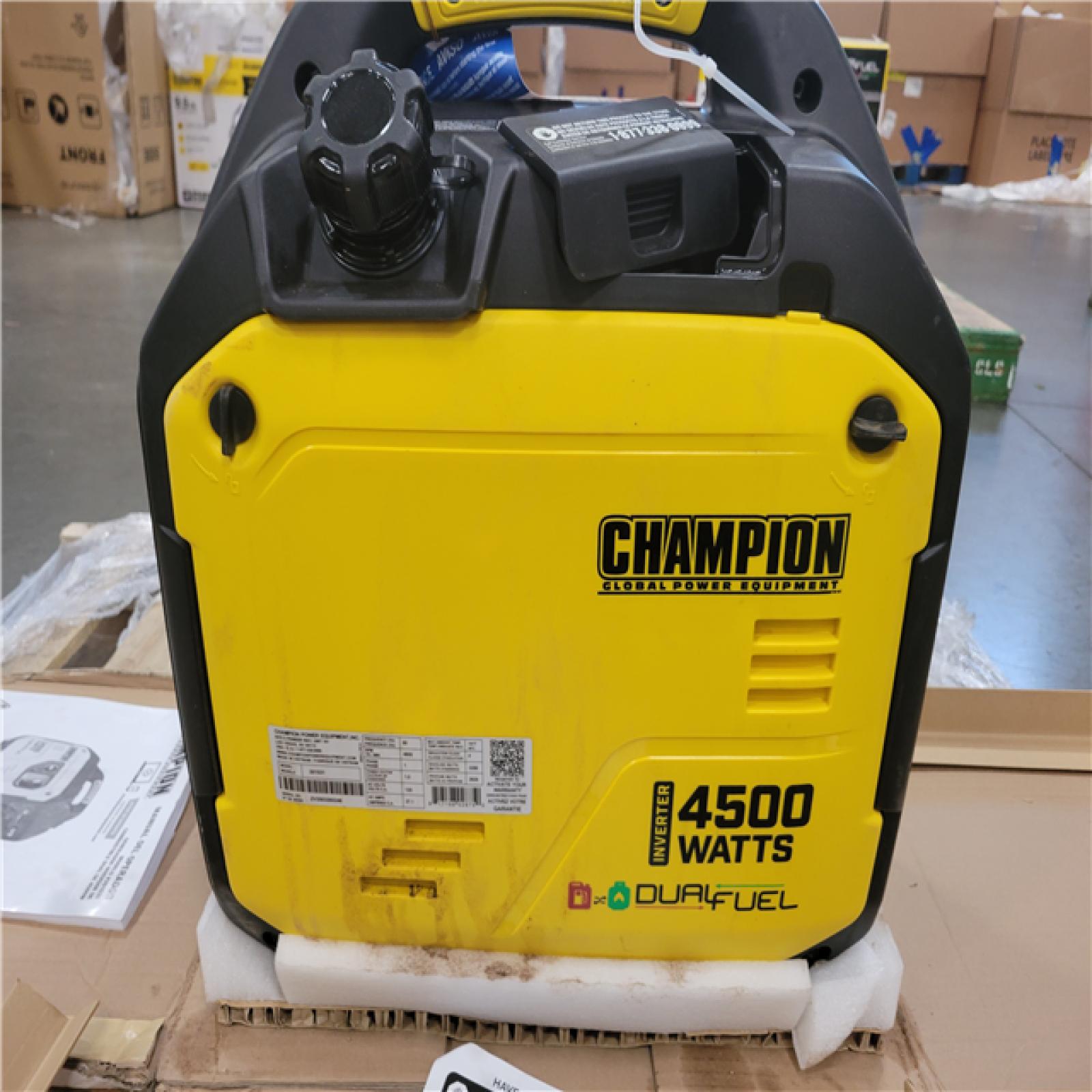 CALIFORNIA AS-IS CHAMPION PORTABLE GENERATOR 4500