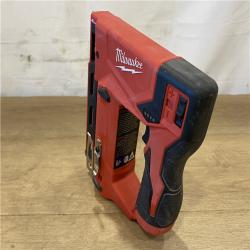 AS-IS Milwaukee 12-Volt Lithium-Ion Cordless 3/8 in. Crown Stapler (Tool-Only)
