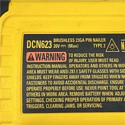 AS-IS DEWALT ATOMIC 20V MAX Lithium Ion Cordless 23 Gauge Pin Nailer (Tool Only)