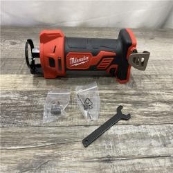 AS-IS Milwaukee 18V Lithium-Ion Cordless Drywall Cut Out Rotary Tool (Tool-Only)