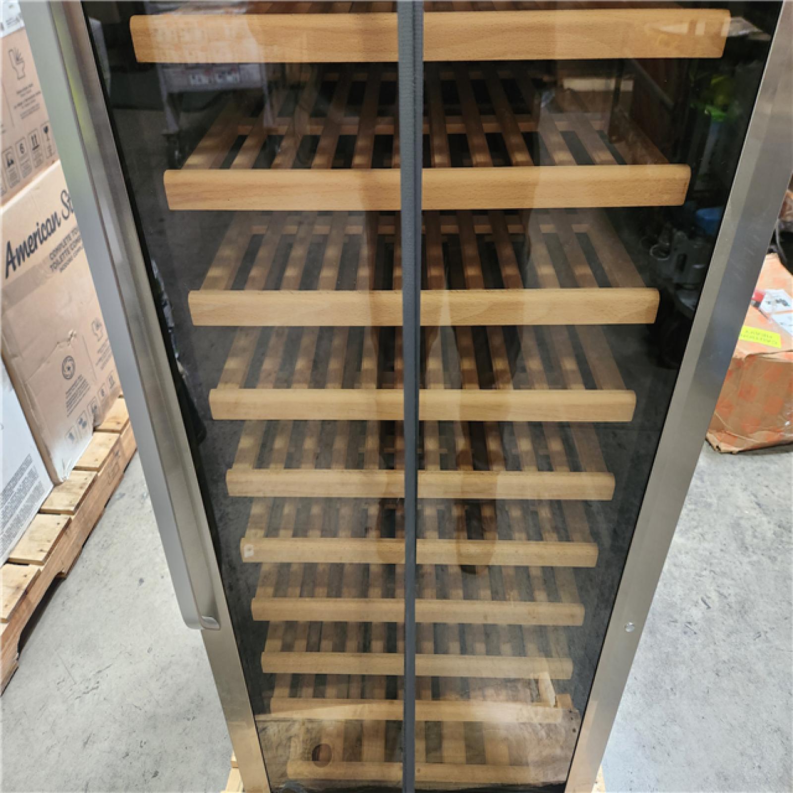 Phoenix Location LANBO 23 in. 171-Bottle Stainless Steel Single Zone Wine Refrigerator