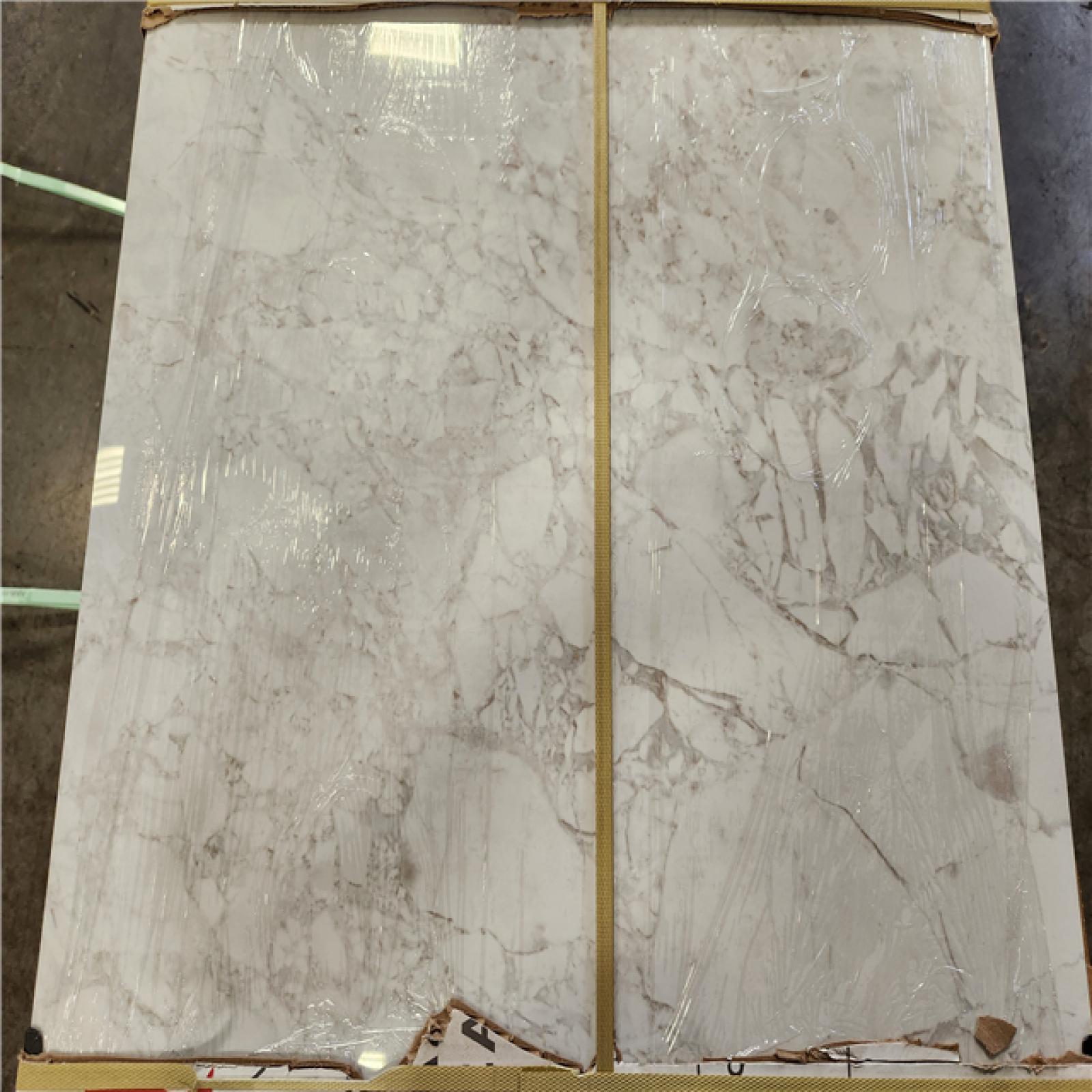 Phoenix NEW Santa Loma Snowfall 24 in. x 48 in. Polished Porcelain Stone Look Floor and Wall Tile (341 sq. ft./22 case)