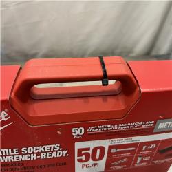 NEW - Milwaukee 1/4 in. Drive SAE/Metric Ratchet and Socket Mechanics Tool Set (50-Piece)