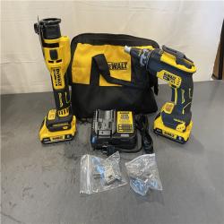 AS-IS - DeWalt 20-Volt Lithium-Ion Cordless Brushless Screwgun and Cut-Out Combo Kit