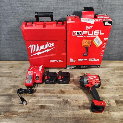 HOUSTON LOCATION - AS-IS (APPEARS LIKE NEW) M18 FUEL18-Volt Lithium-Ion Brushless Cordless High Torque 1/2 in. Impact Wrench with Pin Detent Kit
