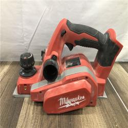 AS-IS Milwaukee M18 18V Lithium-Ion Cordless 3-1/4 in. Planer (Tool-Only)