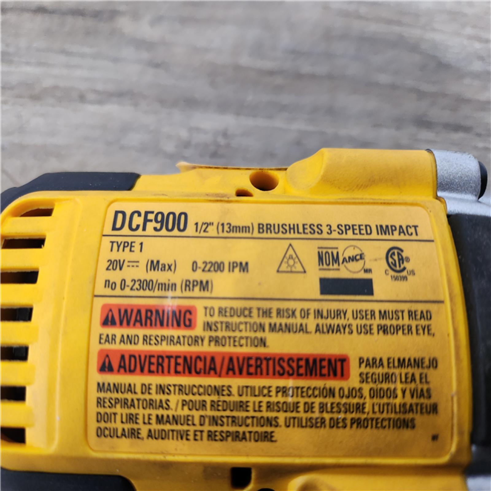 Phoenix Location LIKE NEW DEWALT 20V MAX Lithium-Ion Cordless 1/2 in. Impact Wrench (Tool Only)
