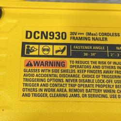 AS-IS DEWALT 20V 30 Degree Cordless Framing Nailer (Tool-Only)