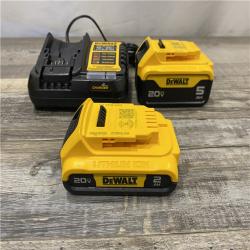 AS-IS DEWALT 20V MAX Lithium-Ion Battery Kit with 5.0Ah and 2.0Ah Battery and Charger