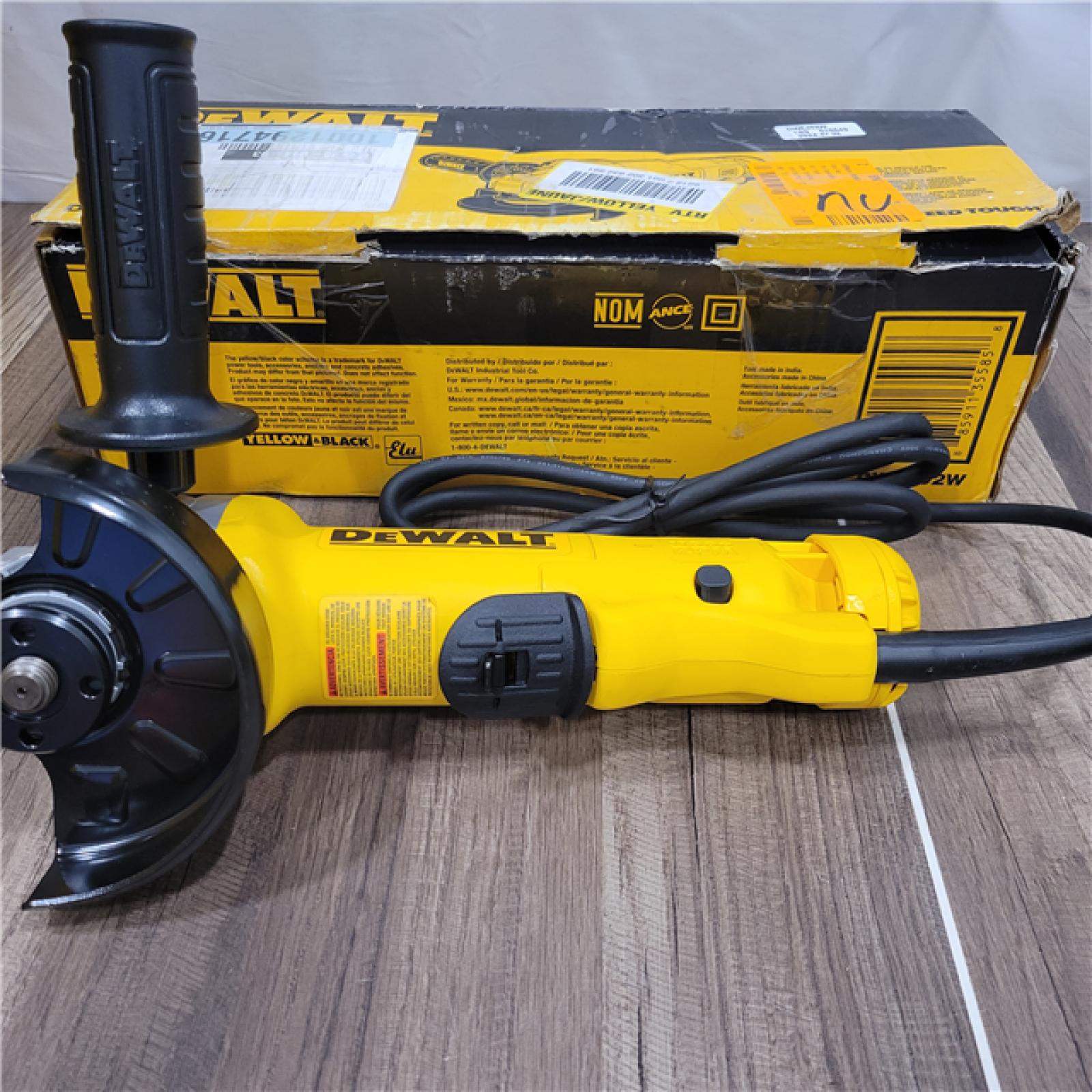 GOOD DEWALT 11 Amp Corded 4.5 in. Small Angle Grinder