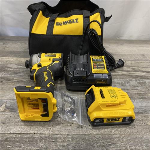 AS-IS DEWALT Atomic 20V Max Lithium-Ion Brushless Cordless Compact 1/4 in. Impact Driver Kit
