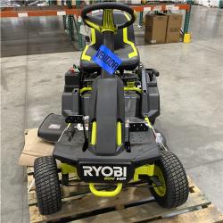 Dallas Location - As-Is RYOBI R1 80V HP Brushless Lithium Battery Cordless Electric 30 in. Riding Lawn Mower with 14 Ah Battery and Charger