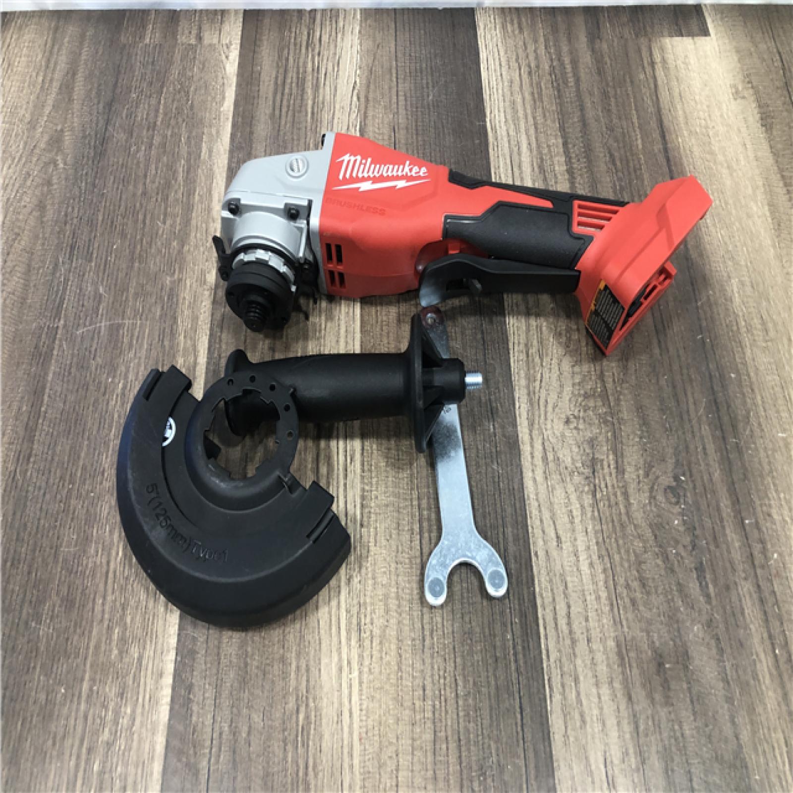 AS-IS Milwaukee 18V Lithium-Ion Brushless Cordless 4-1/2 in./5 in. Grinder w/Paddle Switch (Tool-Only)