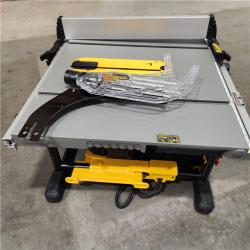 As-Is- DEWALT 10 in. 15 Amp 120V Site-Pro Compact Jobsite Table Saw