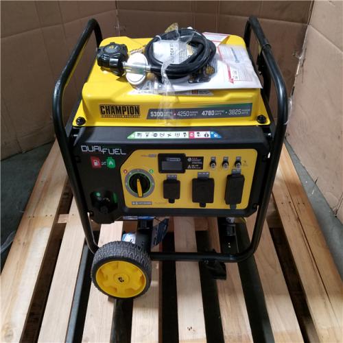CALIFORNIA AS-IS CHAMPION DUAL FUEL PORTABLE GENERATOR