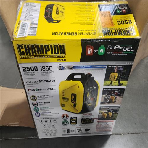 CALIFORNIA AS-IS 2500 STARTING WATT'S,1850 RUNNING WATT'S CHAMPION PORTABLE INVERTER