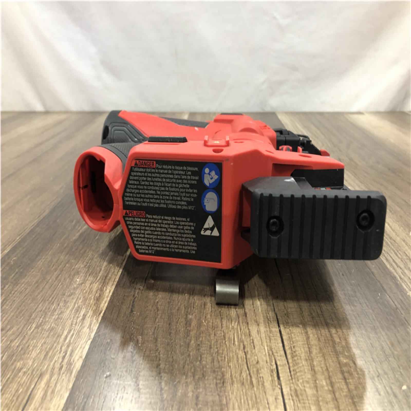 AS-IS Milwaukee FUEL 12-Volt Lithium-Ion Brushless Cordless 18-Gauge 1-1/2 in. Compact Brad Nailer (Tool Only)