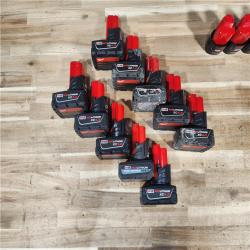 HOUSTON LOCATION - AS-IS MILWAUKEE BATTERY PACK QTY - 15