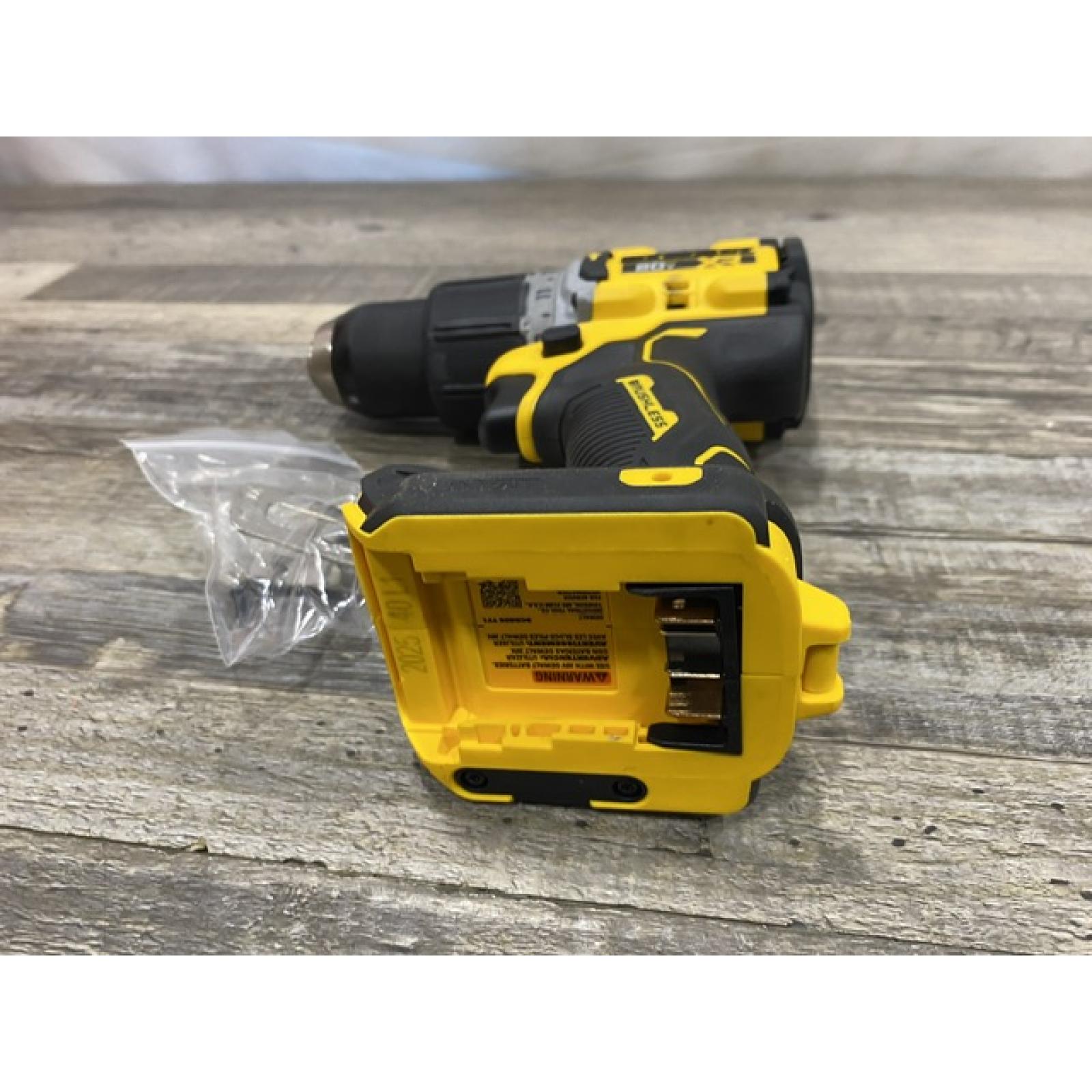 AS-IS DEWALT 20V XR Brushless Cordless 1/2 in. Hammer Drill (Tool-Only)