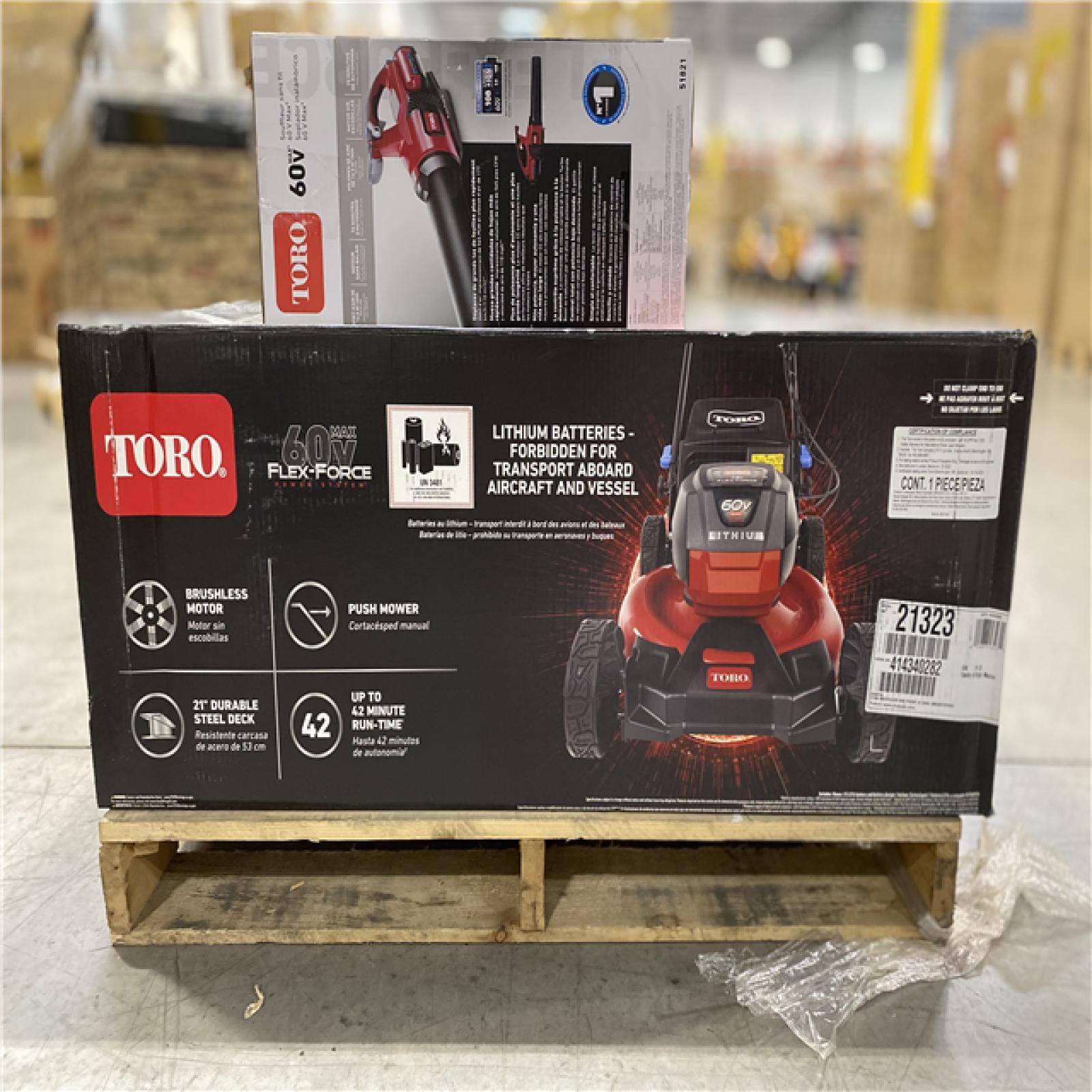 DALLAS LOCATION- NEW! TORO MIXED TOOL PALLET - (4 UNITS)