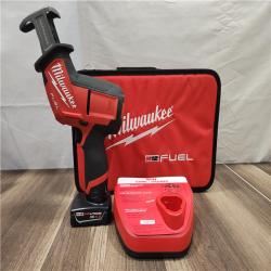 AS-IS- Milwaukee M12 FUEL 12-Volt Lithium-Ion Brushless Cordless HACKZALL Reciprocating Saw Kit W/ Free M12 2.0Ah Compact Battery