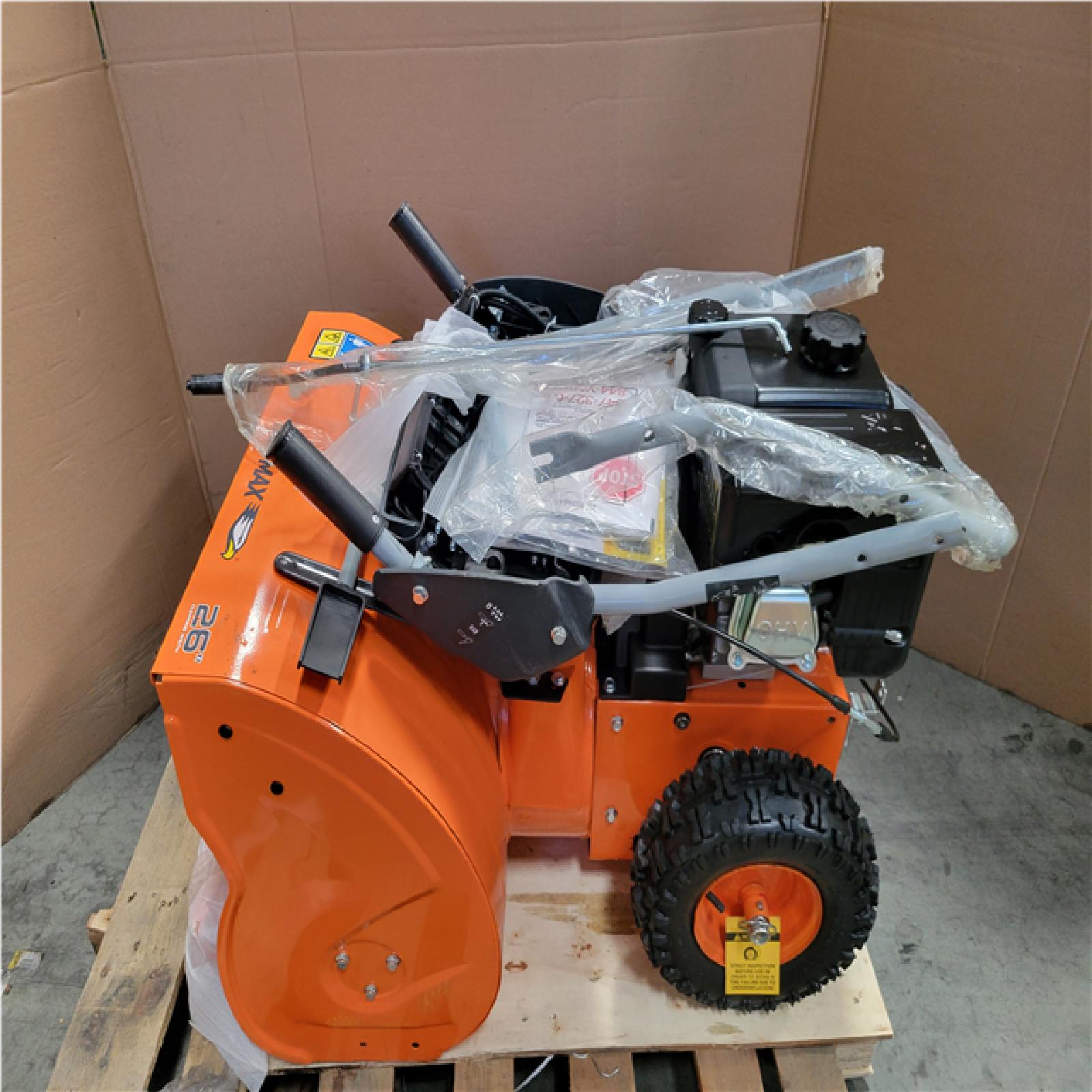 CALIFORNIA AS-IS YARD MAX TWO-STAGE SNOW BLOWER W 212CC MOTOR