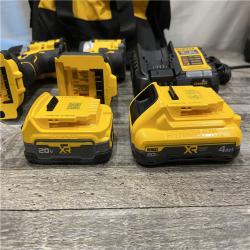 AS-IS DEWALT 20V XR Lithium-Ion Cordless 2-Tool Combo Kit