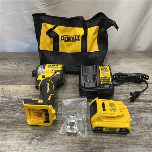 AS-IS DEWALT Atomic 20V Max Lithium-Ion Brushless Cordless Compact 1/4 in. Impact Driver Kit