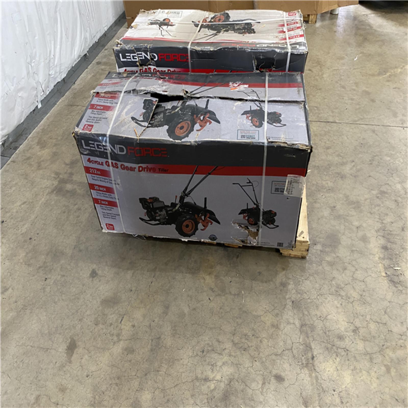 Houston Location - AS-IS LEGEND FORCE 4CYCLE GAS WALK BEHIND TILLER 20