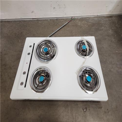 Phoenix Location Summit Appliance 30 in. Coil Electric Cooktop in White with 4 Elements