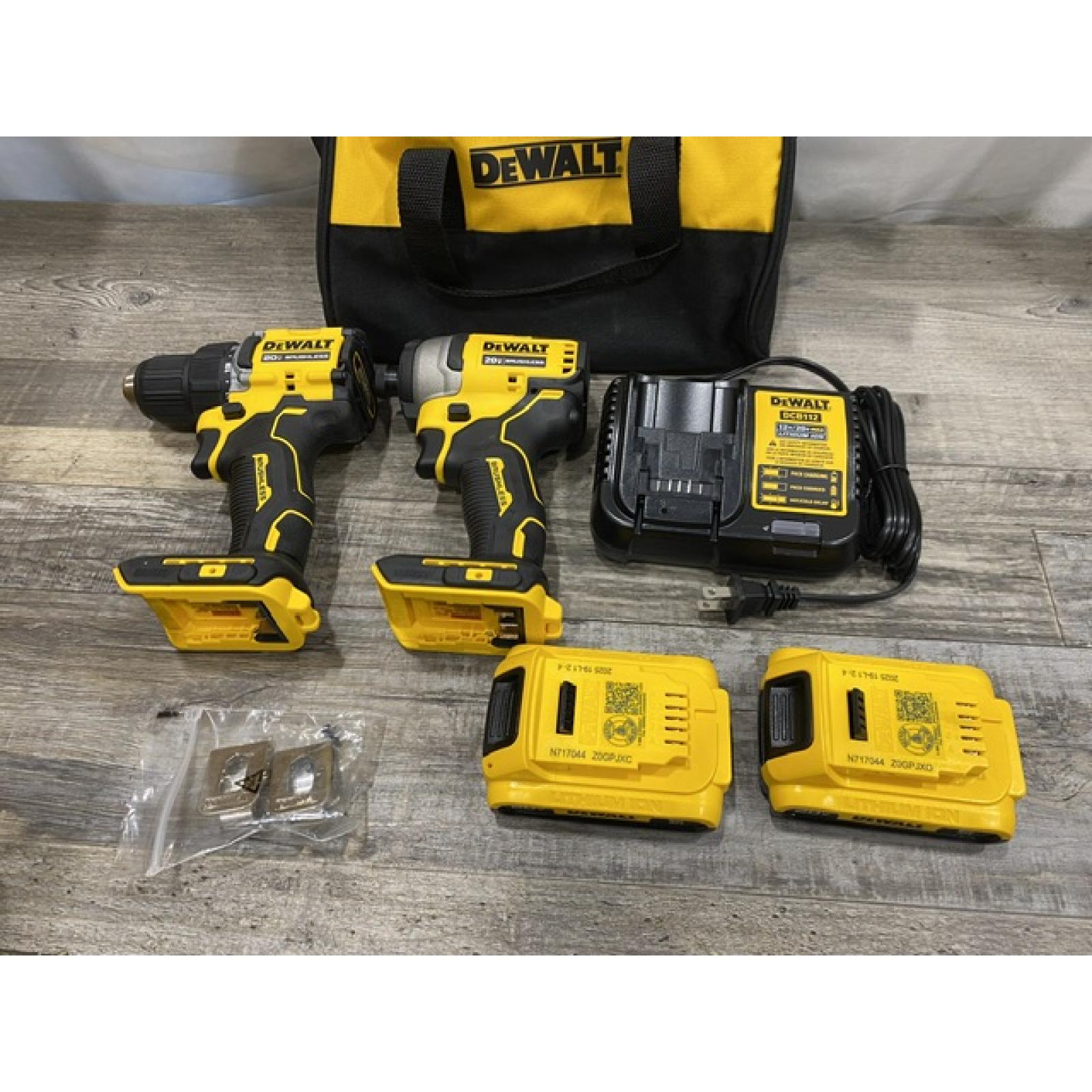 AS-IS DEWALT ATOMIC 20-Volt MAX Lithium-Ion Cordless (2-Tool) Combo Kit
