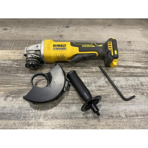 AS-IS DEWALT 20V MAX Cordless Brushless 4-1/2 in. Angle Grinder with Paddle Switch (Tool Only)