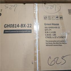 Phoenix NEW Green House 8 ft. W x 14 ft. D Greenhouse for Outdoors  Polycarbonate Greenhouse with Quick Setup Structure and Roof Vent  Black