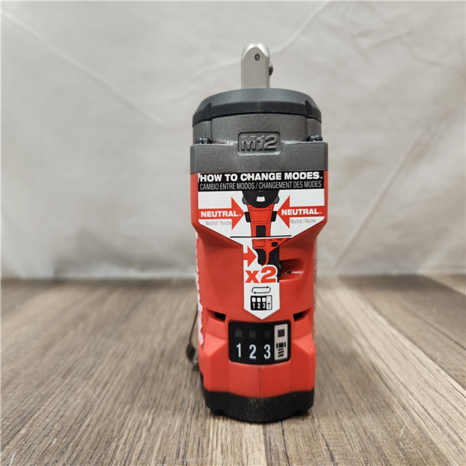 AS-IS- M12 FUEL 12V Lithium-Ion Brushless Cordless Stubby 1/2 in. Impact Wrench with Pin Detent (Tool-Only)