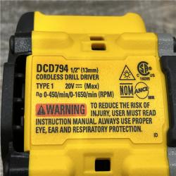 AS-IS DEWALT Atomic 20V Lithium-Ion Cordless Compact 1/2 in. Drill/Driver Kit