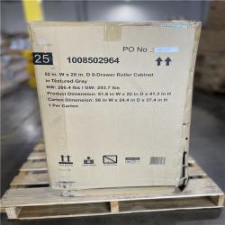 DALLAS LOCATION- AS-IS HUSKY Heavy-Duty 52 in. W x 20 in. D 9-Drawer Rolling Tool Cabinet