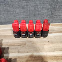 HOUSTON LOCATION - AS-IS MILWAUKEE BATTERY PACK QTY - 15