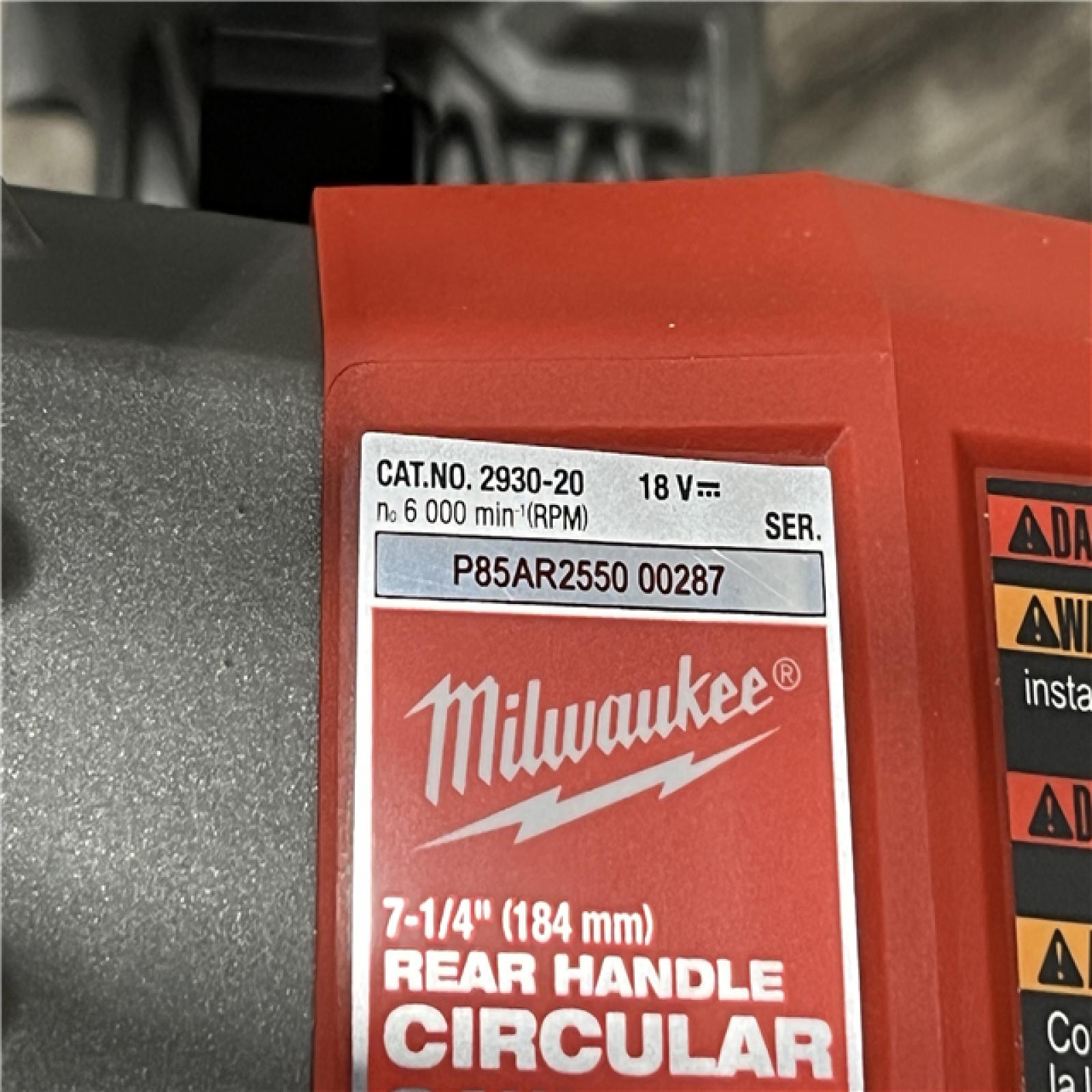 AS-IS Milwaukee FUEL 18V Lithium-Ion Cordless 7-1/4 in. Rear Handle Circular Saw (Tool-Only)