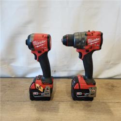 AS-IS- Milwaukee  FUEL 18V Lithium-Ion Brushless Cordless Hammer Drill and Impact Driver Combo Kit