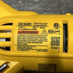 AS-IS DEWALT 20V MAX Cordless 18-Gauge Swivel Head Shears (Tool Only)