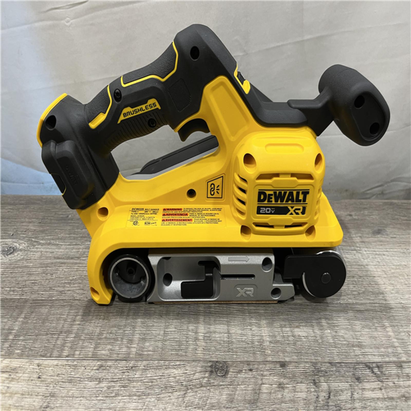 AS-IS DEWALT 20V MAX* XR Brushless Cordless Belt Sander (Tool-Only)