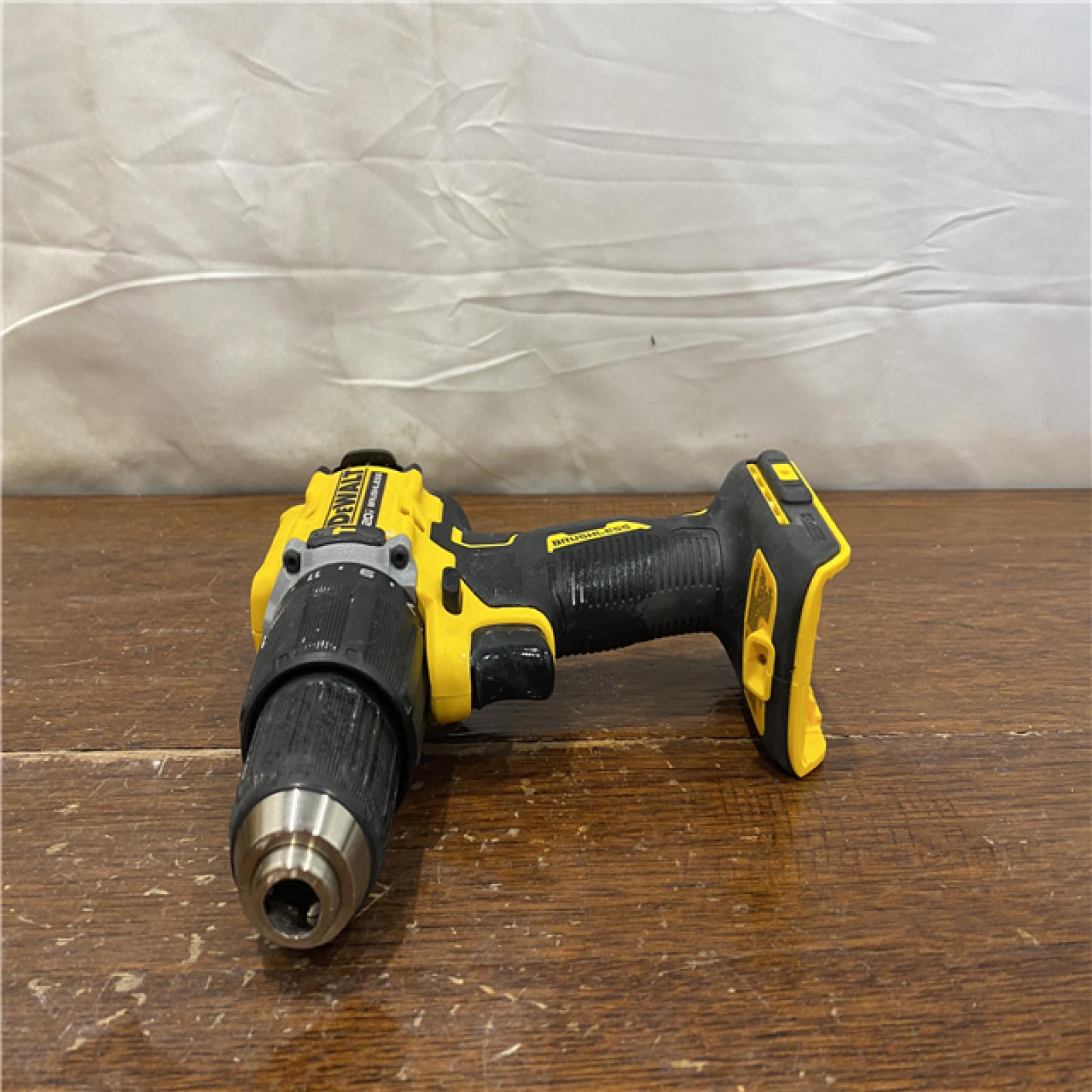 AS-IS DEWALT ATOMIC 20-Volt Lithium-Ion Cordless 1/2 in. Compact Hammer Drill with 3.0Ah Battery, Charger and Bag