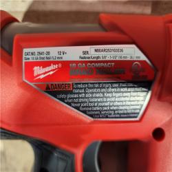 HOUSTON LOCATION - AS-IS Milwaukee FUEL 12-Volt Lithium-Ion Brushless Cordless 18-Gauge 1-1/2 in. Compact Brad Nailer (Tool Only)