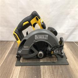 AS-IS DEWALT FLEXVOLT 60V MAX Cordless Brushless 7-1/4 in. Circular Saw with Brake (Tool Only)