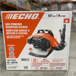 DALLAS LOCATION- NEW! ECHO 58.2CC 216 MPH 517 CFM  Gas 2-Stroke Backpack Leaf Blower