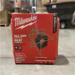 DALLAS LOCATION- NEW!- Milwaukee M12 12V Cordless Green 250 ft. 3-Plane Laser Level Kit