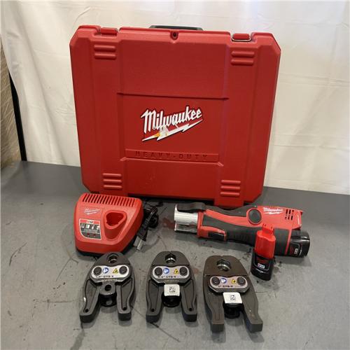 AS-IS - MILWAUKEE 12-Volt Lithium-Ion Force Logic Cordless Press Tool Kit