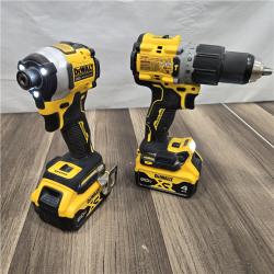 GOOD DEWALT 20V MAX XR Hammer Drill and ATOMIC Impact Driver 2 Tool Cordless Combo Kit with (2) 4.0Ah Batteries, Charger, and Bag