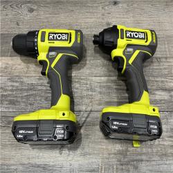 AS-IS RYOBI ONE+ 18V Cordless 2-Tool Combo Kit